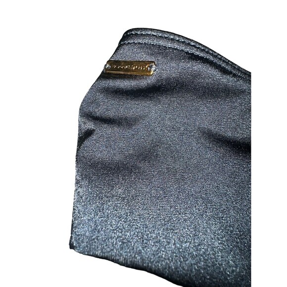 y2k Victorias Secret Swim Cheeky Bottom Gold Ring Smoke Grey Small - Picture 7 of 8